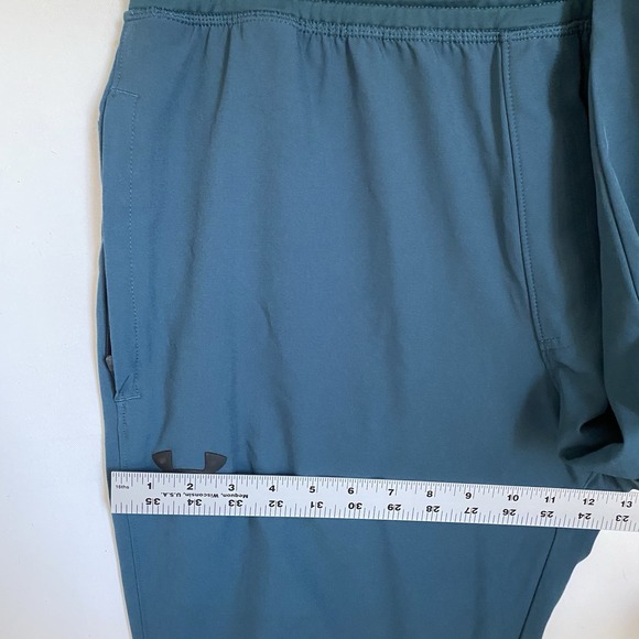 Under Armour Athletic Jogger Pants Men L Green Drawstring Tapered Athleisure - Picture 4 of 8
